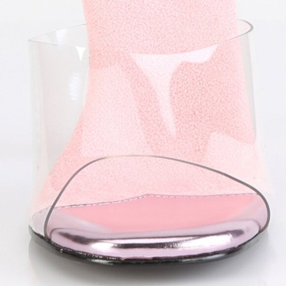 Rhinestone Slide On High Heel Shoes - Picture 7 of 7